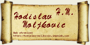Hodislav Moljković vizit kartica